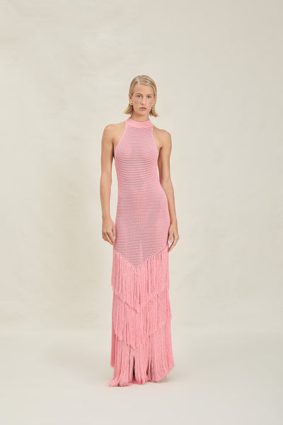ワンピース Paddington Long Dress (mauve beige / M) True Dress